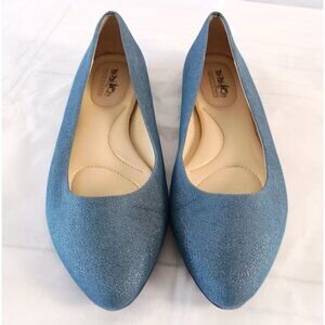 Coach & Four Flats Casual Shoes Blue Women Size 9.5 Worn Once Comfortable